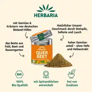 Herbaria Querbeet bio*-Bioland 80g M-Dose – Bild 4