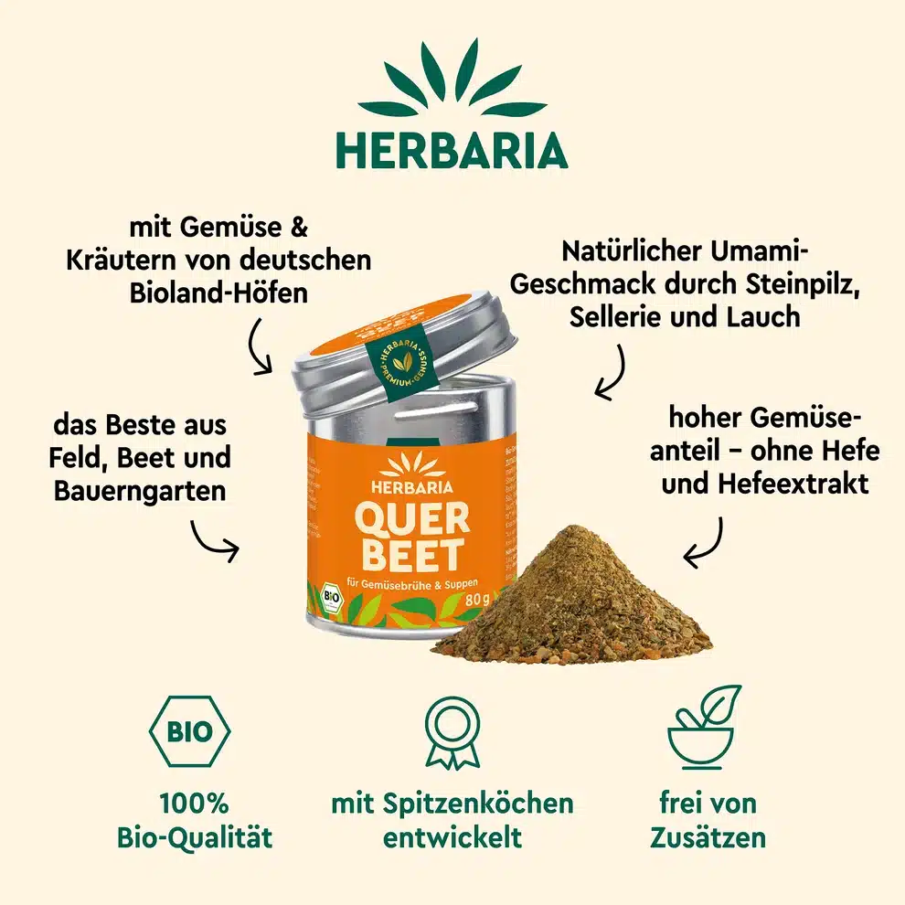 Herbaria Querbeet bio*-Bioland 80g M-Dose – Bild 4