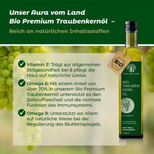 BIO Traubenkernöl - „Natürlich und vielseitig: Bio Traubenkernöl für Küche und Hautpflege“ - – Bild 6