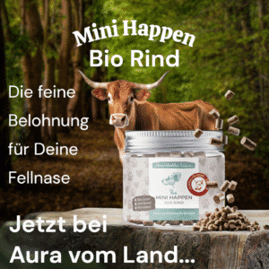 Bio Mini Happen Rind im 150 g Glas mit Rind im Wald