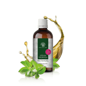 Stevia Fluid – 100 % natürliches, veganes und zuckerfreies Süßungsmittel in flüssiger Form, ideal für Kochen, Backen, Getränke und Desserts.