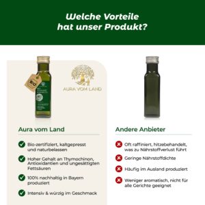 Bio Premium Schwarzkümmelöl "Natürlich, Vielseitig, Ideal für Ernährung & Pflege" – Bild 6