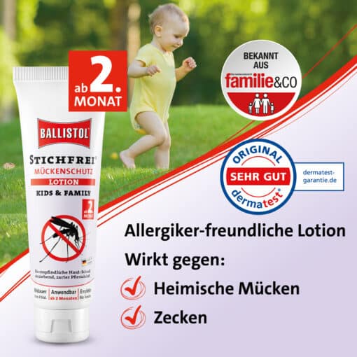 Ballistol Stichfrei Bild mit Kleinkind