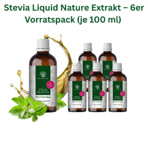 Stevia Nature Flüssig 6er Bundle 100 ml Flaschen