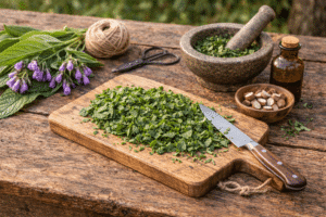 Beinwell Kraut, geschnitten, bio - nach Hildegard von Bingen 100 g – Bild 3
