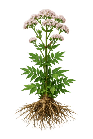 Baldrianwurzel geschnitten bio Valeriana officinalis als naturbelassenes Wurzelkraut für Tee und Kräutermischungen