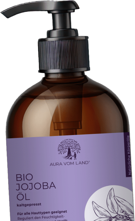 Flasche mit Bio Körperöl