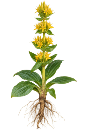 Enzianwurzel gelb bio Feinschnitt Gentiana lutea L. Gelber Enzian